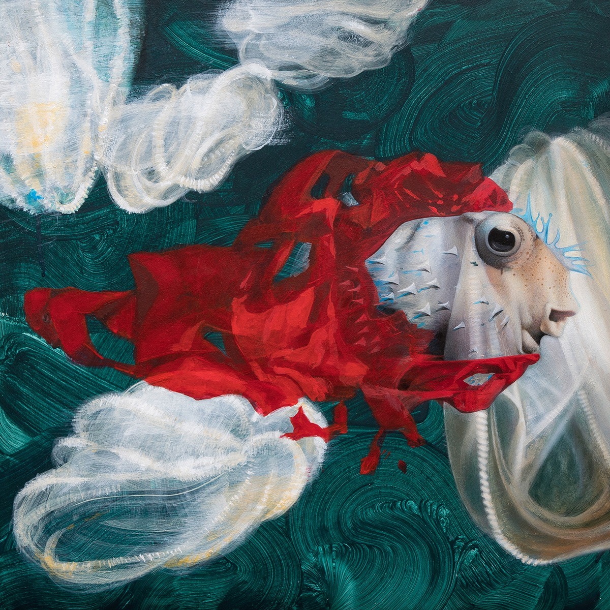 Clara Acrylic on Wooden Panel 50 x 50 cm Müller & Sohn 2022